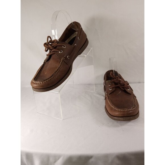 Sperry Men's Top-Sider Brown Boat Shoes Size 9.5M - Picture 1 of 10